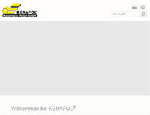 Tablet Screenshot of kerafol.com